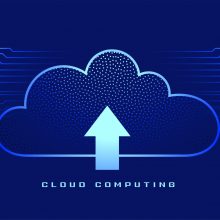 cloud computing background with upload arrow symbol cloud computing background with upload arrow symbol